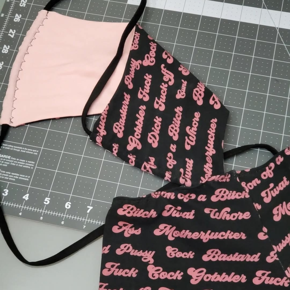 Pink and Black Graphic Loungewear Set